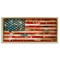 Stupell Industries Patriotic Collaged Flag Framed Floater Canvas Wall Art Design by Kelsey Hochstatter